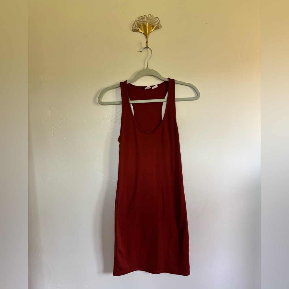 Melrose and Market Rust Organic Cotton Tank Dress – Size S | A9